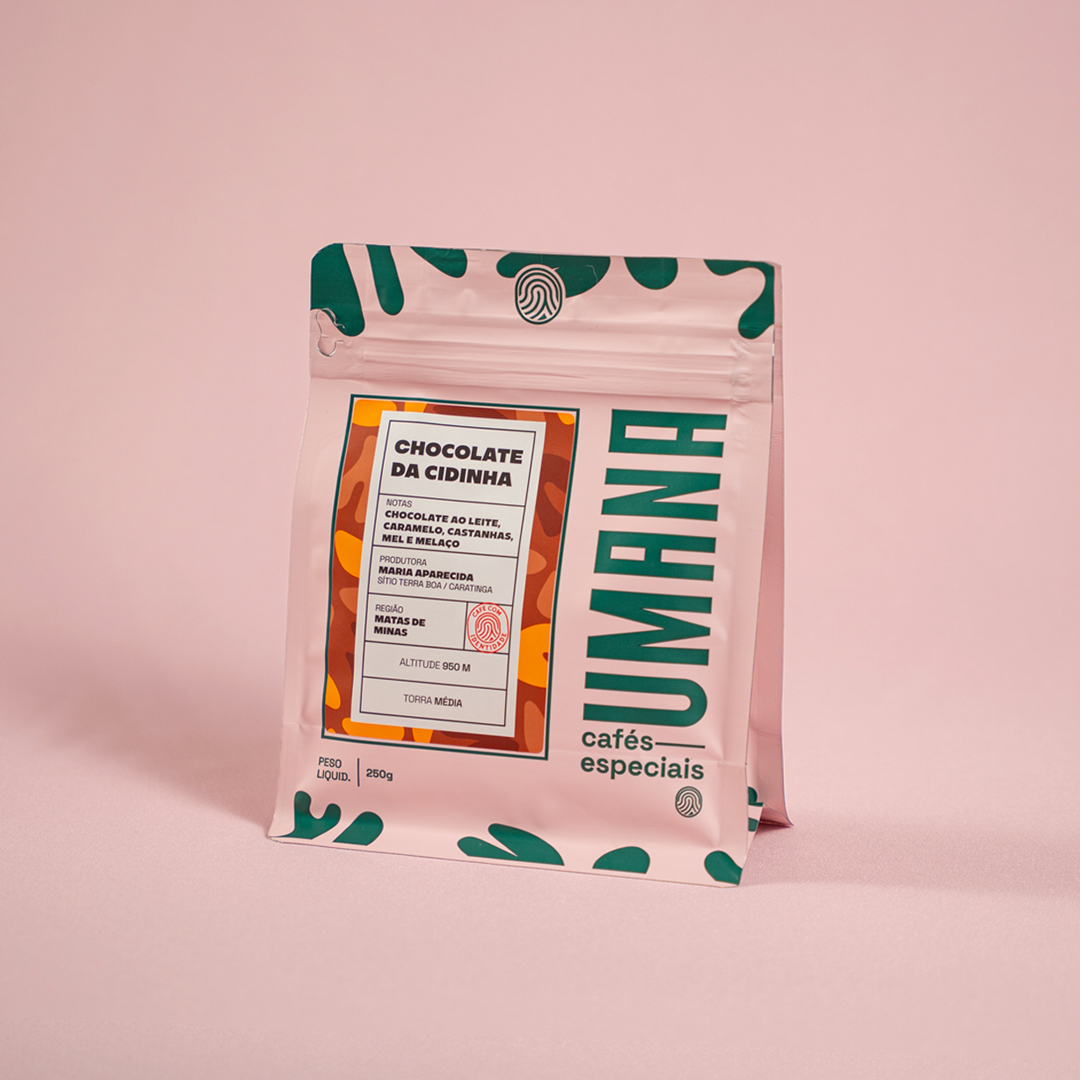 Linha Essenciais da Umana — pacote rosa de 250 g